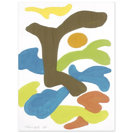 Charles Lapicque - Le premier jour - 1970  75x100 cm / 30x40inches Fine Art Poster