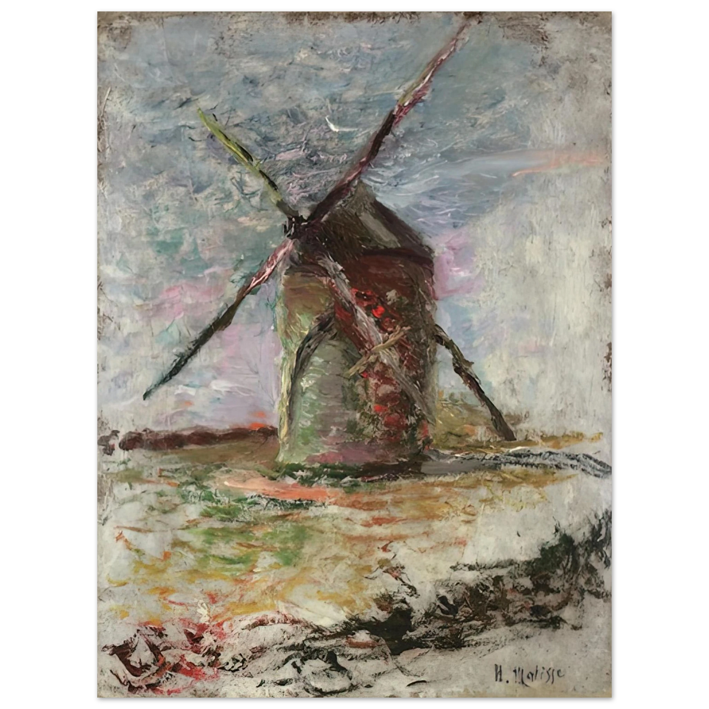Henri Matisse - MOULIN 1897  75x100 cm / 30x40inches Fine Art Poster