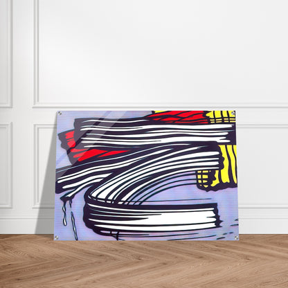 LITTLE BIG PAINTING 1965 - Roy Lichtenstein Acrylic Print - 70x100 cm / 28x40″ inches