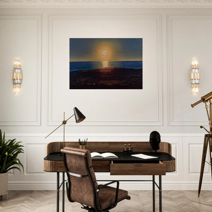 Calm and Free Maine Coast - Rockwell Kent Brushed Aluminum Print - 70x100 cm / 28x40 inches | Rockwell Kent Aluminum Print | Rockwell Kent Prints