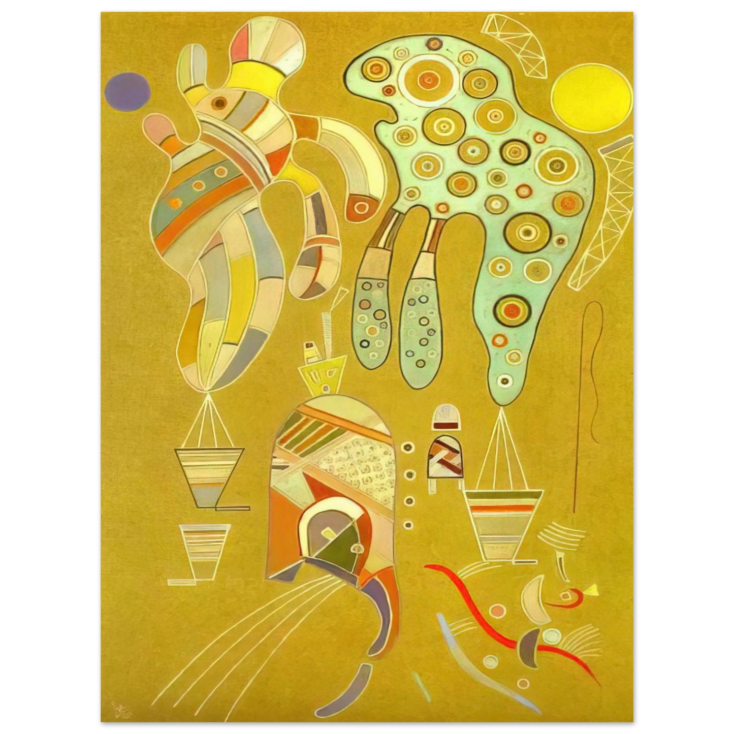 Wassily Kandinsky - UNTITLED 1941  75x100 cm / 30x40inches Fine Art Poster