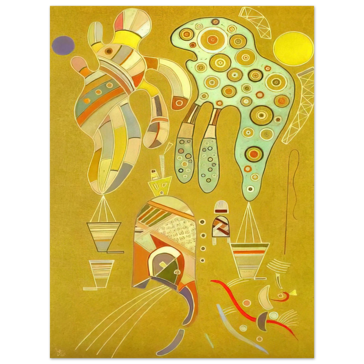 Wassily Kandinsky - UNTITLED 1941  75x100 cm / 30x40inches Fine Art Poster