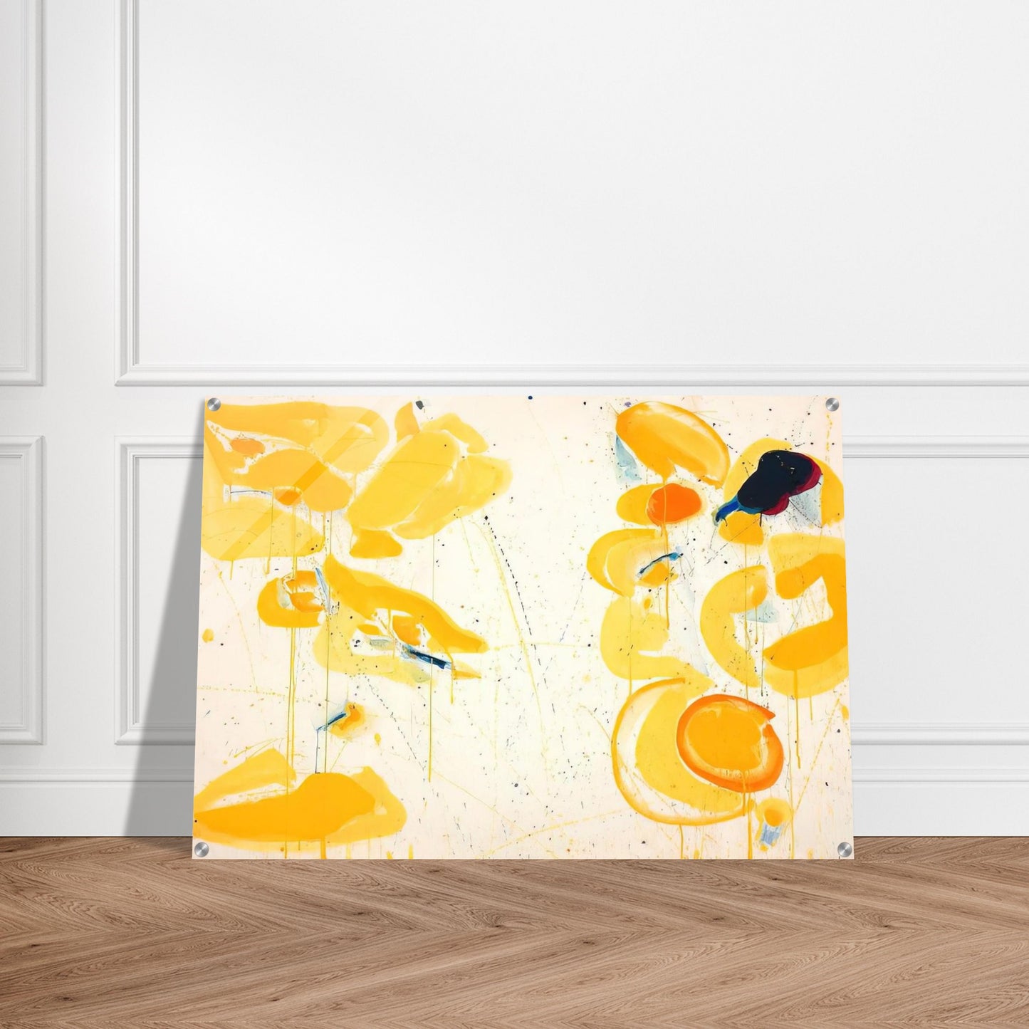 Untitled  Yellow  - Sam Francis Acrylic Print - 70x100 cm / 28x40″ inches