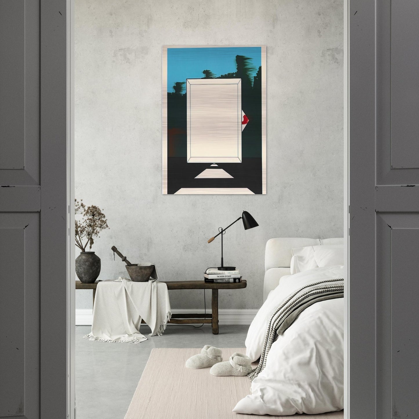 Untitled - 1966 - Allan D Arcangelo Brushed Aluminum Print - 70x100 cm / 28x40 inches | Allan D Arcangelo Aluminum Print | Allan D Arcangelo Prints