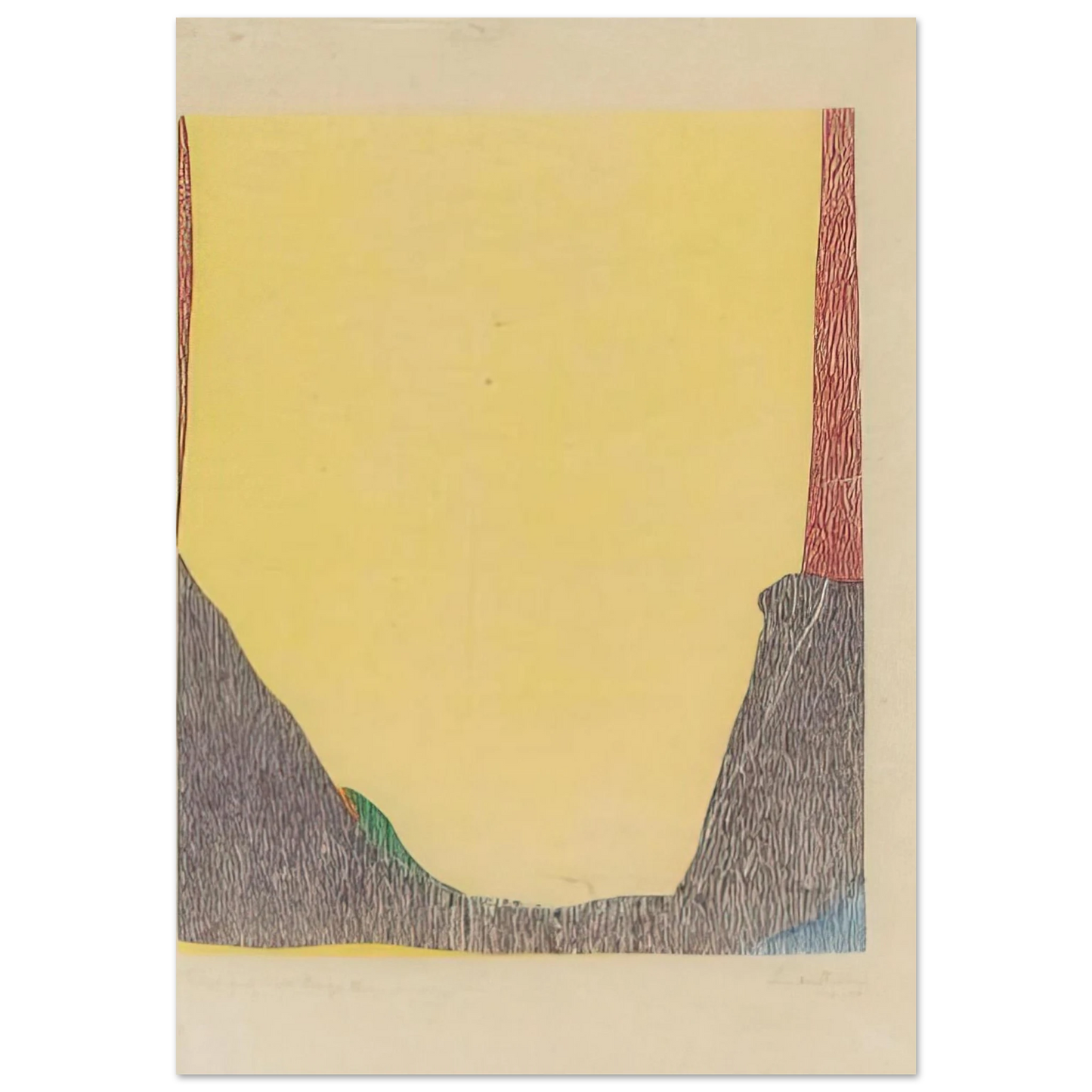 Helen Frankenthaler - East and Beyond - 1973 Wall art - 13x18 cm / 5x7 inches - Fine Art Poster-canvas - -