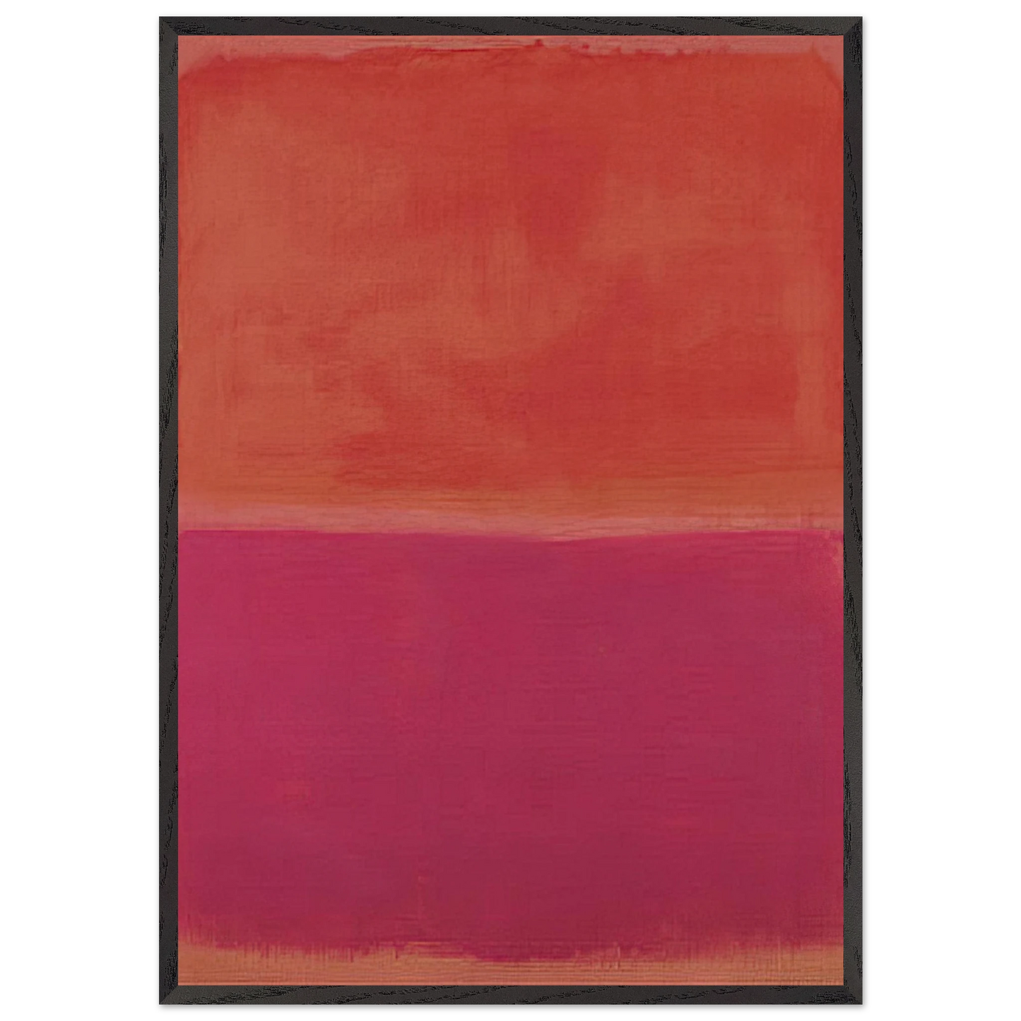 No 3 - 1967 - Mark Rothko 70x100 cm / 28x40 inches Framed Art Print – Black Wooden Frame