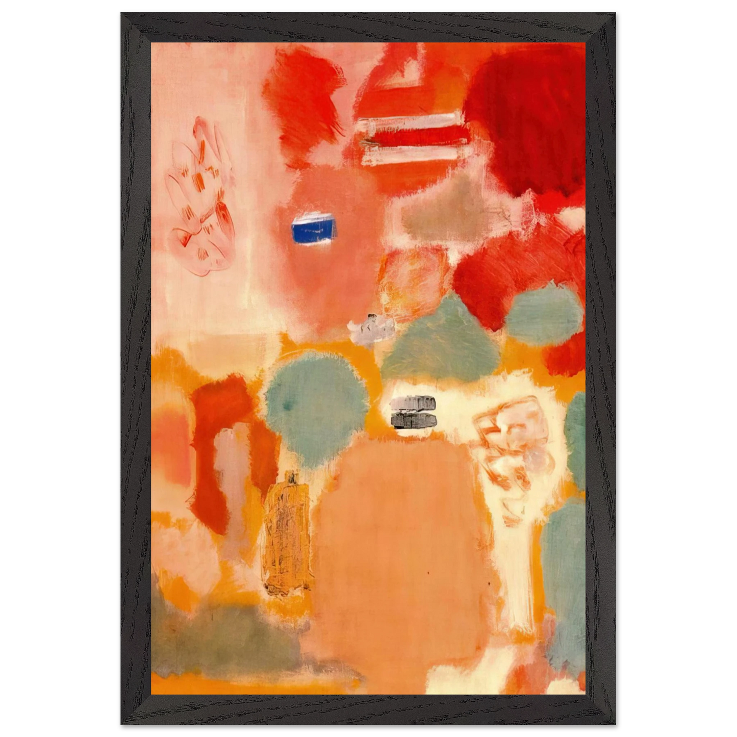 Mark Rothko - No. 21 - 1949 Wall Art - 60x80 cm / 24x32 inches - Premium Wooden Framed Poster With Fine Art Paper-canvas - Black frame