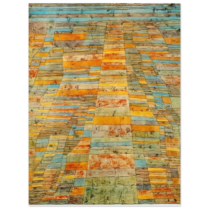 Paul Klee - HIGHWAY AND BYWAYS 1929  75x100 cm / 30x40inches Fine Art Poster