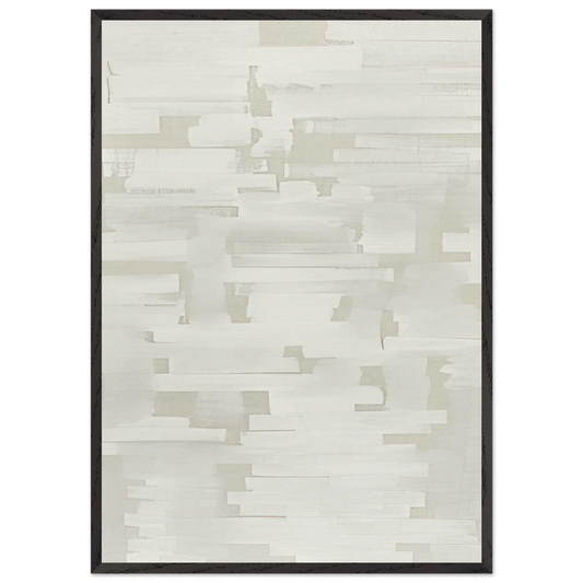 Number 107 - 1950 - Ad Reinhardt 70x100 cm / 28x40 inches Framed Art Print – Black Wooden Frame