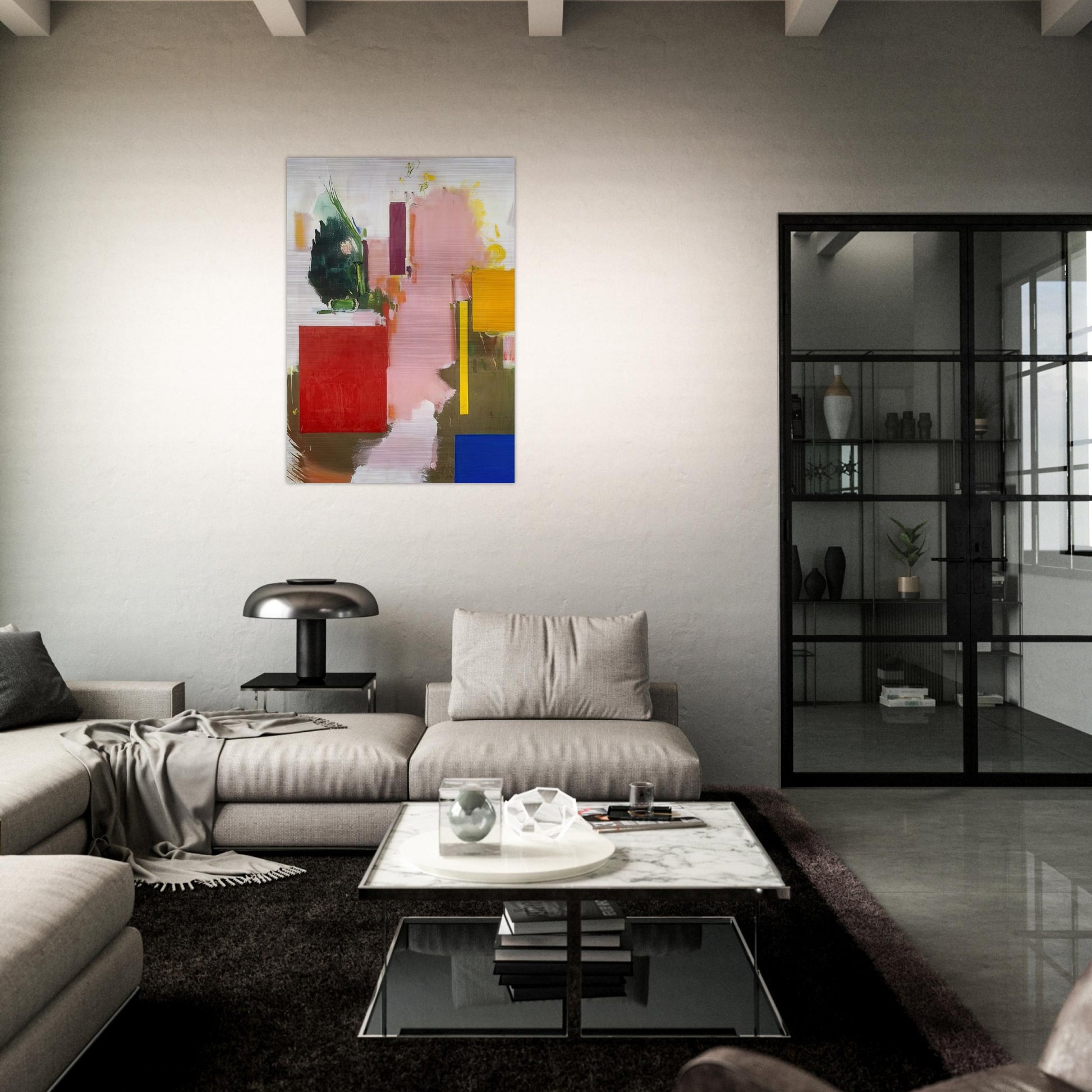 Summer 1965 - Hans Hofmann Brushed Aluminum Print - 70x100 cm / 28x40 inches | Hans Hofmann Aluminum Print | Hans Hofmann Prints