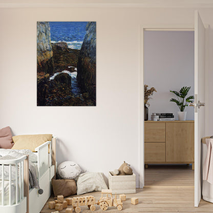 The North Gorge, Appledore, Isles of Shoals - Childe Hassam Brushed Aluminum Print - 70x100 cm / 28x40 inches | Childe Hassam Aluminum Print | Childe Hassam Prints