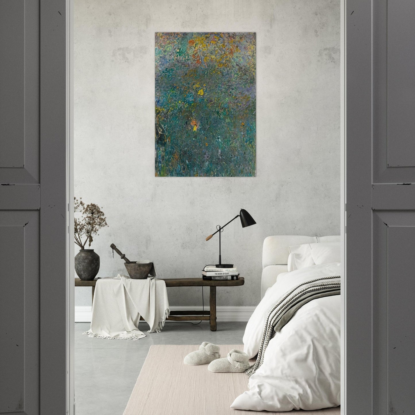 HYDROGEN 1961 - Milton Resnick Brushed Aluminum Print - 70x100 cm / 28x40 inches | Milton Resnick Aluminum Print | Milton Resnick Prints