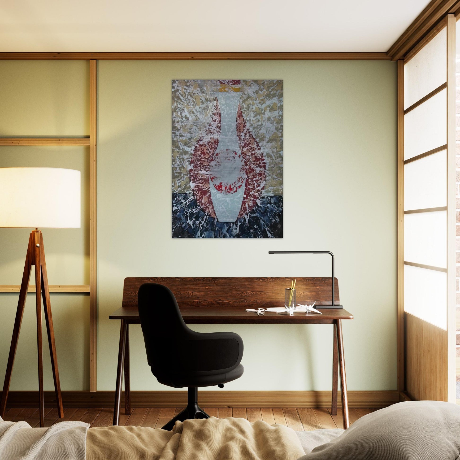 Untitled - 1956 - John Ferren Brushed Aluminum Print - 70x100 cm / 28x40 inches | John Ferren Aluminum Print | John Ferren Prints