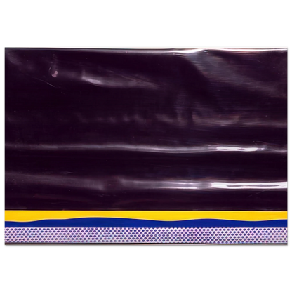 YELLOW LANDSCAPE 1965 - Roy Lichtenstein Brushed Aluminum Print - 70x100 cm / 28x40 inches | Roy Lichtenstein Aluminum Print | Roy Lichtenstein Prints