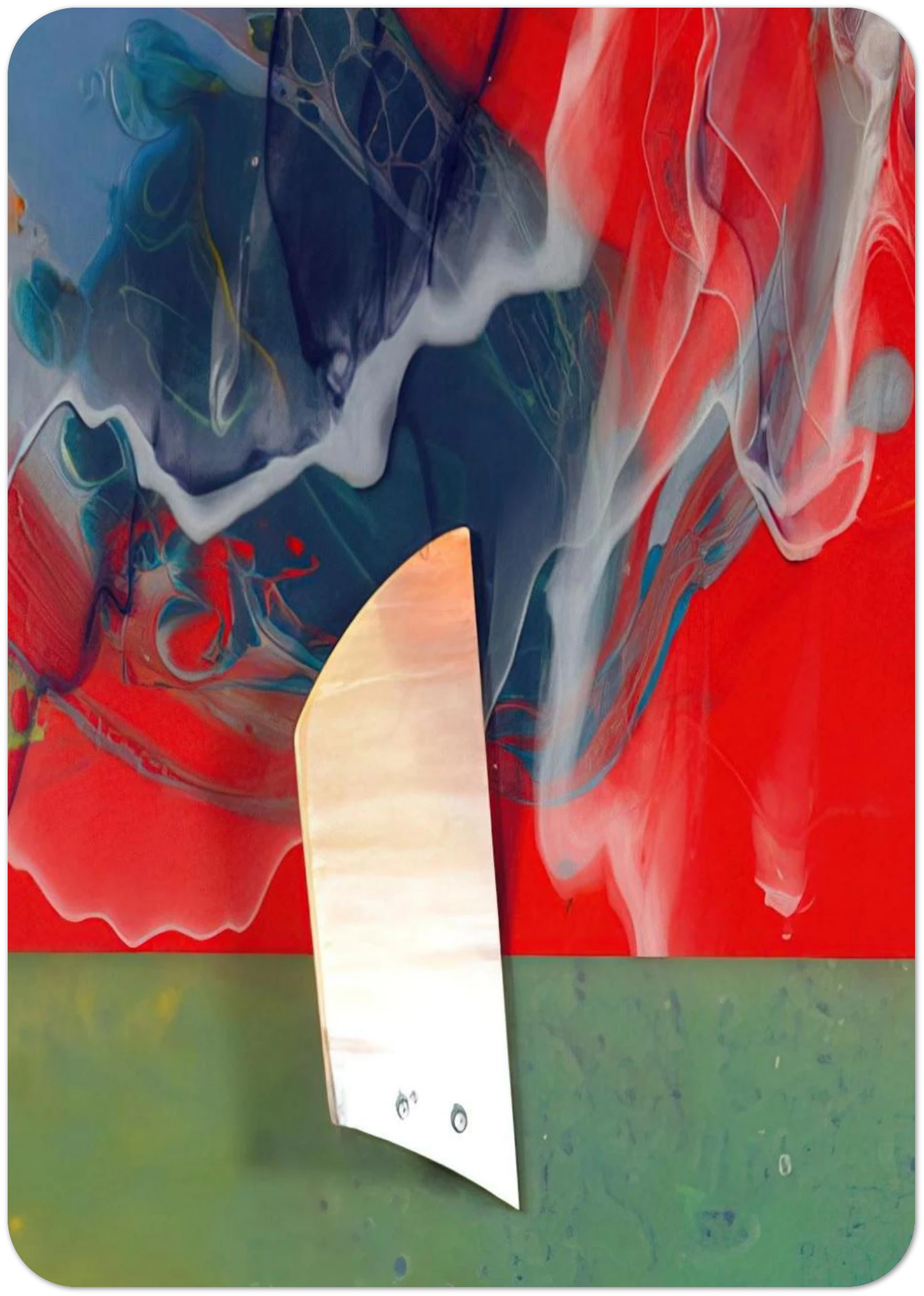 Plow By Sam Gilliam Pack of 10 Post Cards | Sam Gilliam Post Cards | A6 (10.5 x 14.8 cm) - 4.1 x 5.8 inches