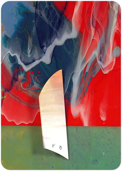 Plow By Sam Gilliam Pack of 10 Post Cards | Sam Gilliam Post Cards | A6 (10.5 x 14.8 cm) - 4.1 x 5.8 inches