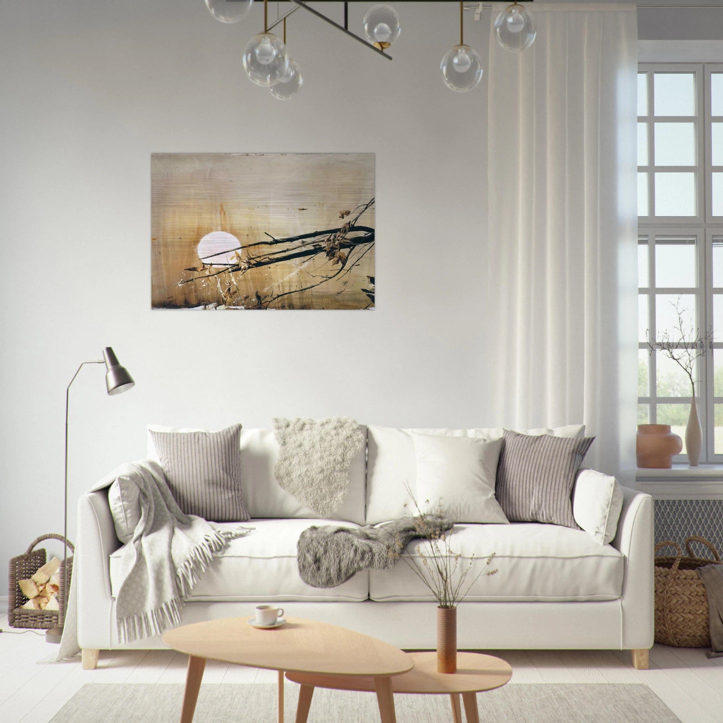 FULL MOON 1980 - Andrew Wyeth Brushed Aluminum Print - 70x100 cm / 28x40 inches | Andrew Wyeth Aluminum Print | Andrew Wyeth Prints