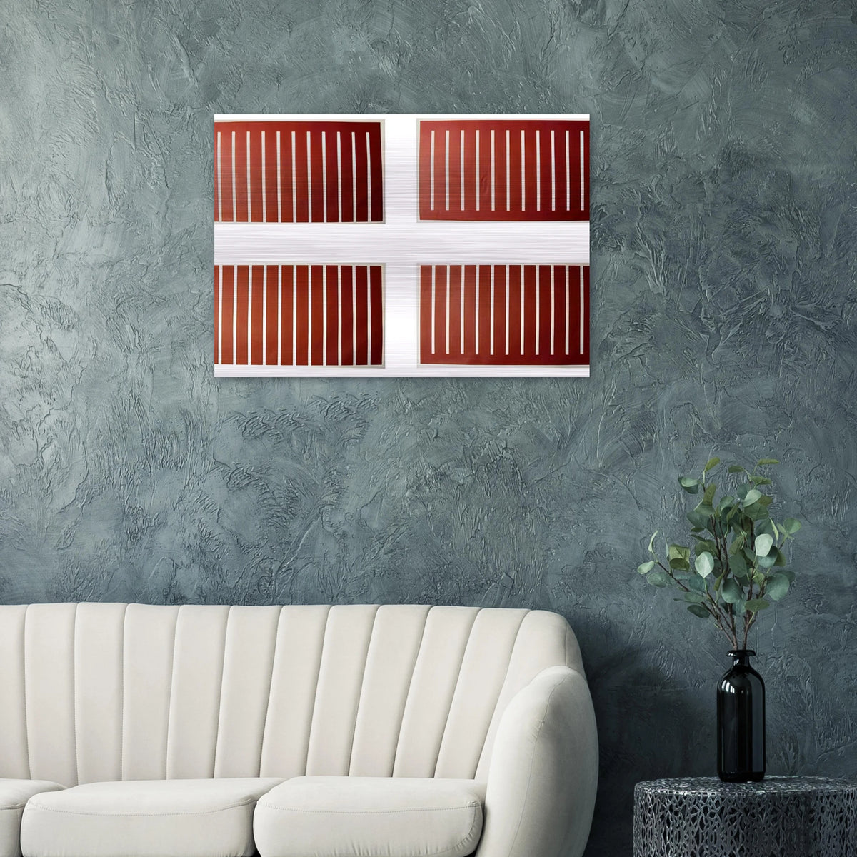 Untitled - 1992 - Donald Judd Brushed Aluminum Print - 70x100 cm / 28x40 inches | Donald Judd Aluminum Print | Donald Judd Prints