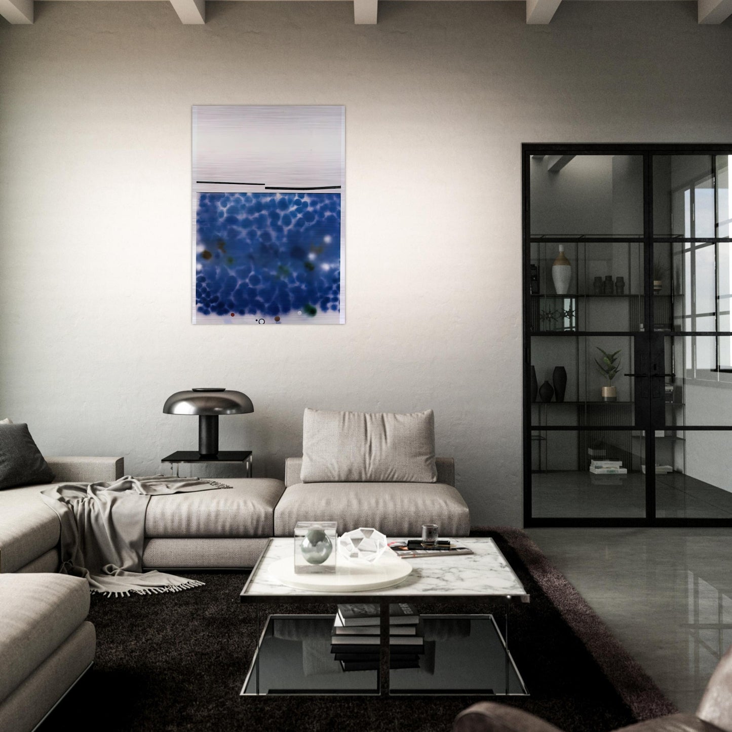 THE STARRY NIGHT 1987 - Victor Pasmore Brushed Aluminum Print - 70x100 cm / 28x40 inches | Victor Pasmore Aluminum Print | Victor Pasmore Prints