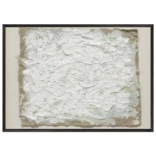 Untitled - 1961 N8 - Robert Ryman 70x100 cm / 28x40 inches Framed Art Print – Black Wooden Frame