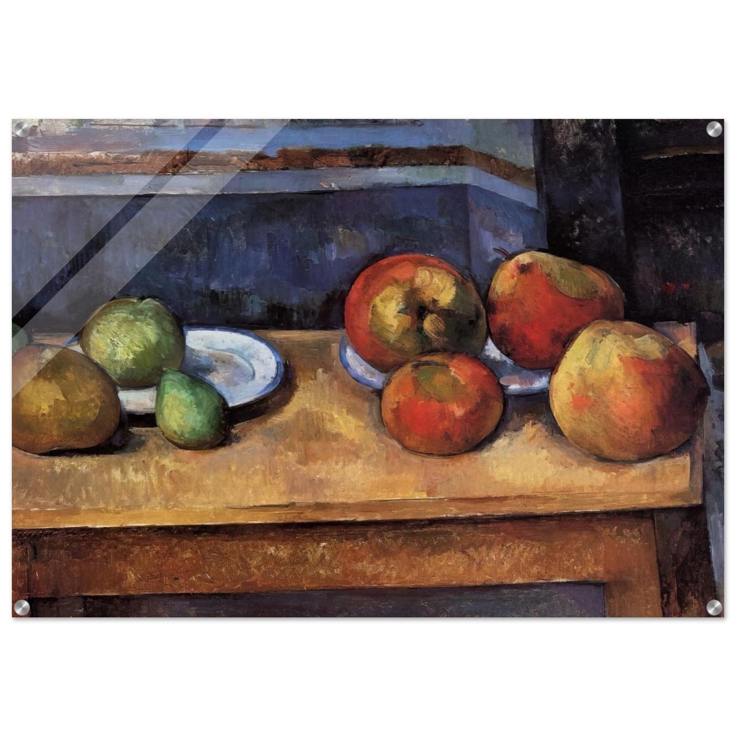 Still Life Apples and Pears - Paul Cézanne Acrylic Print - 70x100 cm / 28x40″ inches