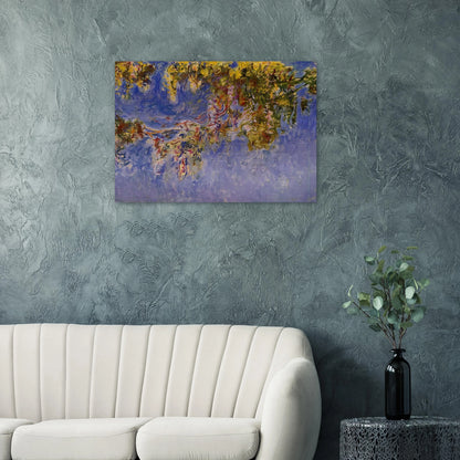 Wisteria - claude monet Brushed Aluminum Print - 70x100 cm / 28x40 inches | claude monet Aluminum Print | claude monet Prints