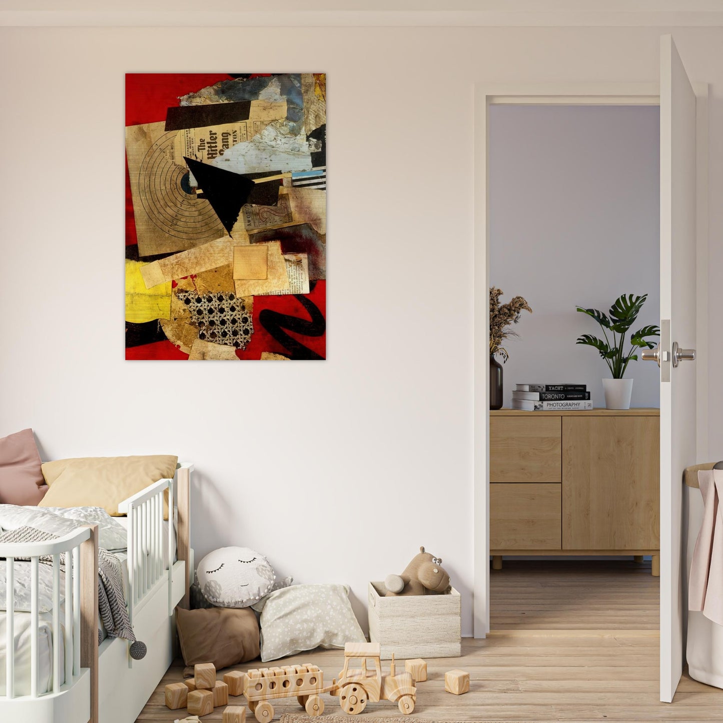 HITLER GANG 1944 - Kurt Schwitters Brushed Aluminum Print - 70x100 cm / 28x40 inches | Kurt Schwitters Aluminum Print | Kurt Schwitters Prints