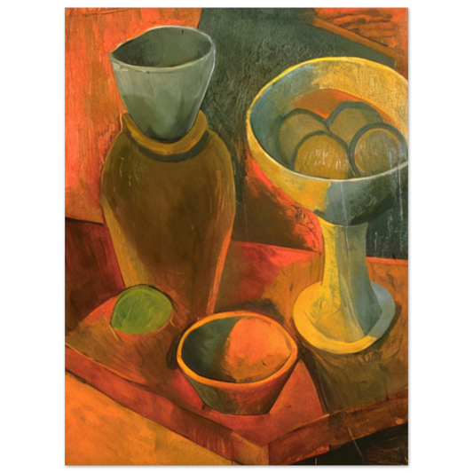 Pablo Picasso - Jug and fruit dish  75x100 cm / 30x40inches Fine Art Poster
