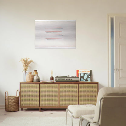 Untitled - 1971 - Fred Sandback Brushed Aluminum Print - 70x100 cm / 28x40 inches | Fred Sandback Aluminum Print | Fred Sandback Prints
