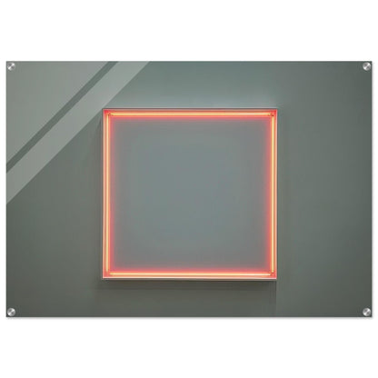 4 rythmes interférents en formant un carré - 1972 - Francois Morellet Acrylic Print - 70x100 cm / 28x40″ inches