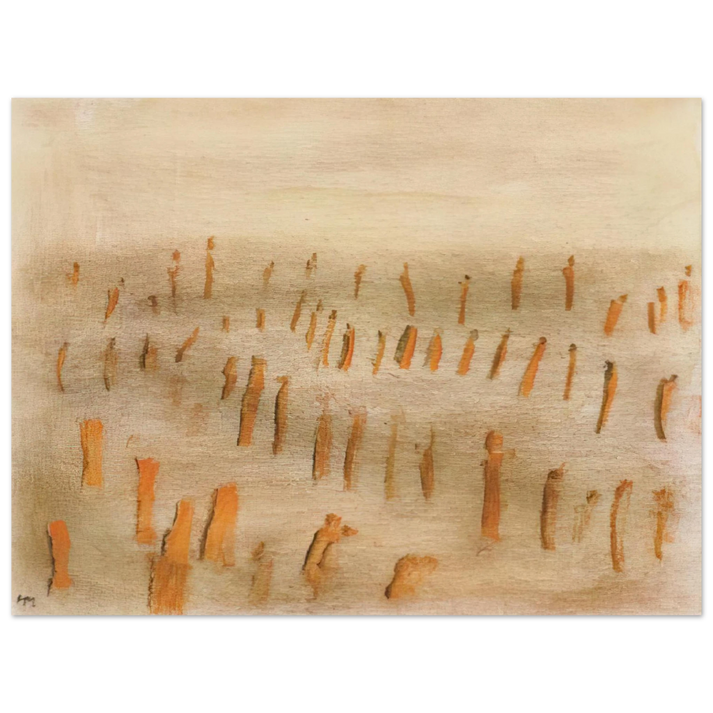 Henri Michaux - Untitled - Art Informel, Expressionism  75x100 cm / 30x40inches Fine Art Poster