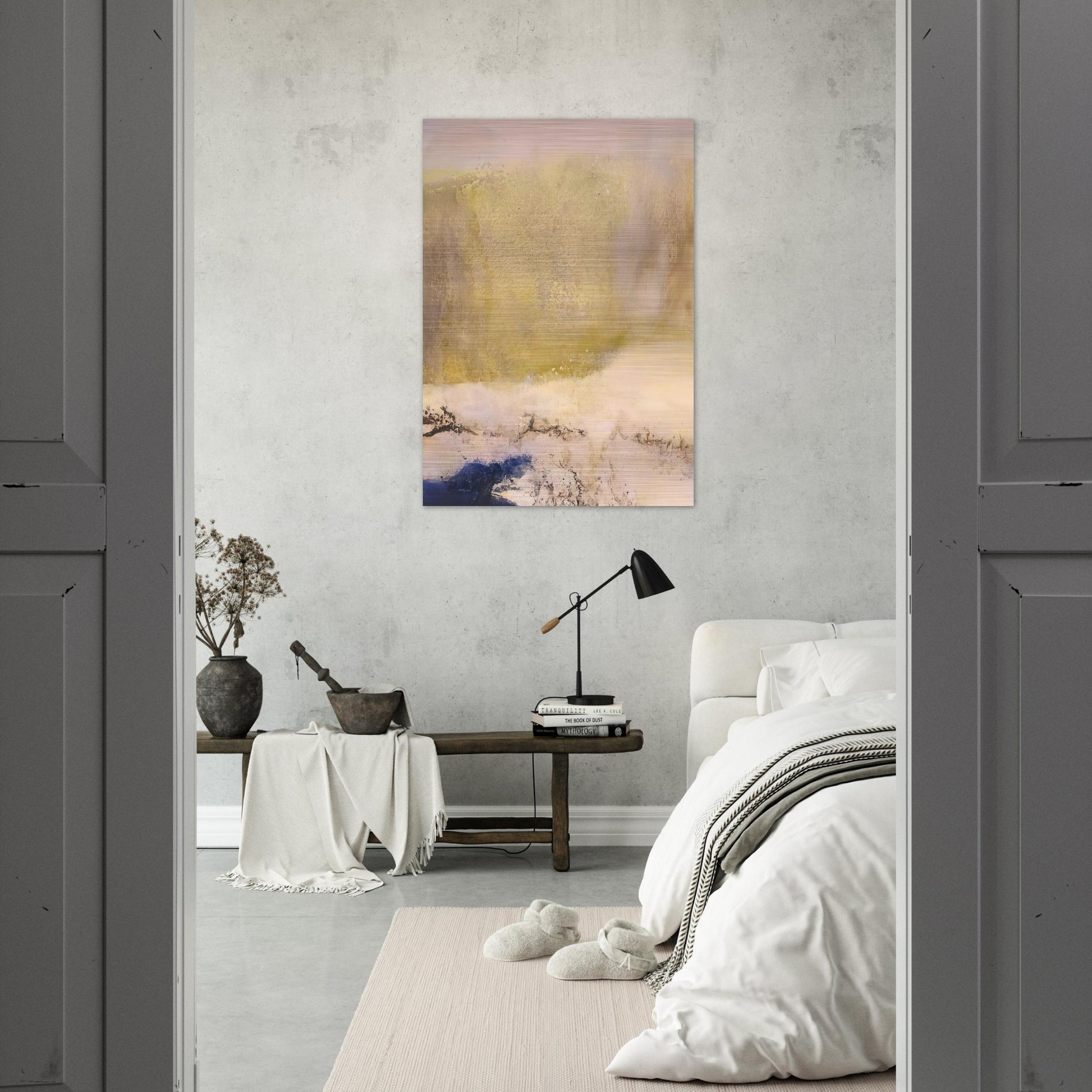 01 02 1997 1997 - Zao Wou-Ki Brushed Aluminum Print - 70x100 cm / 28x40 inches | Zao Wou-Ki Aluminum Print | Zao Wou-Ki Prints