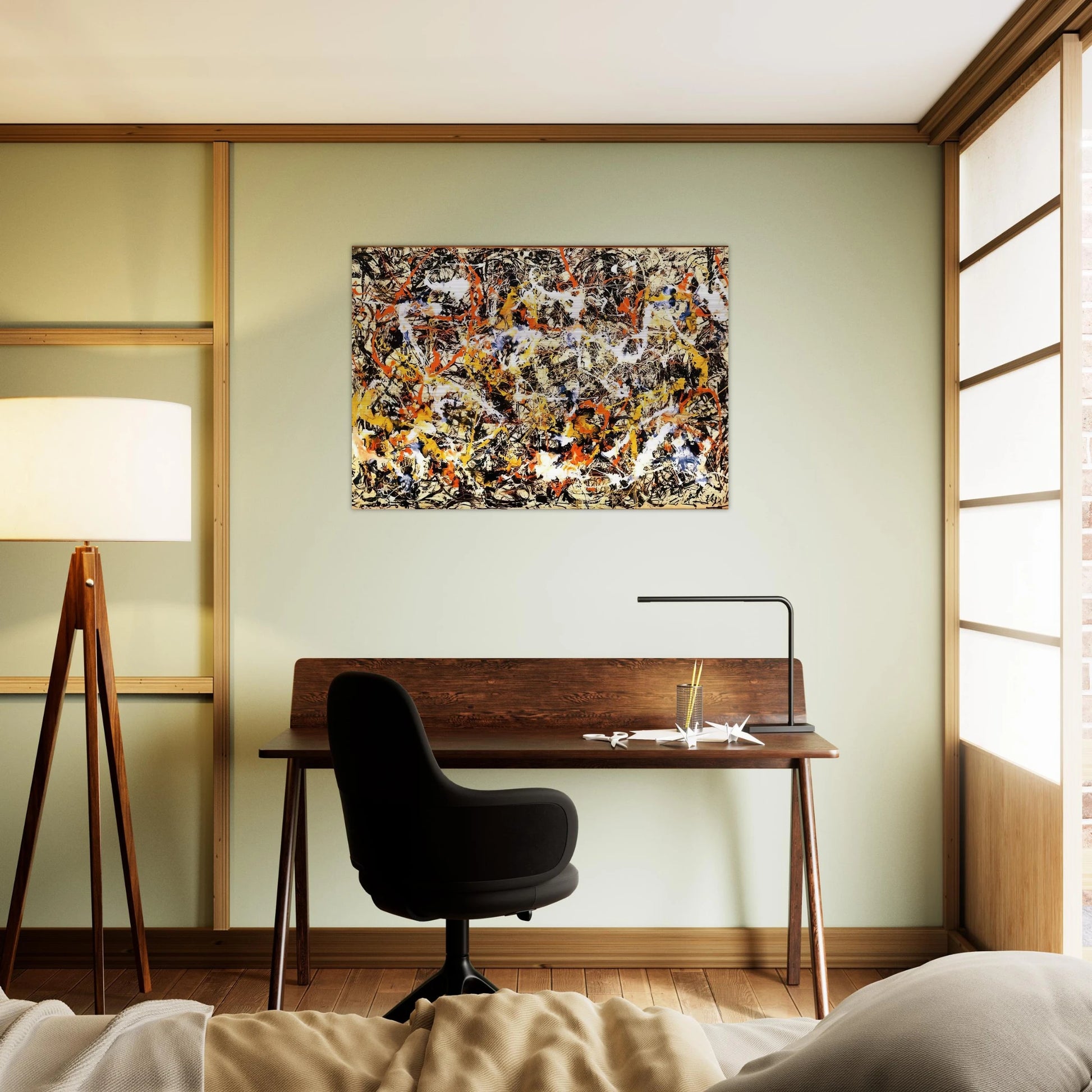 CONVERGENCE 1952 - Jackson Pollock Brushed Aluminum Print - 70x100 cm / 28x40 inches | Jackson Pollock Aluminum Print | Jackson Pollock Prints