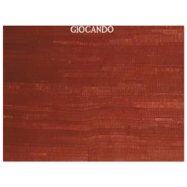 Alighiero Boetti - GIOCANDO  75x100 cm / 30x40inches Fine Art Poster