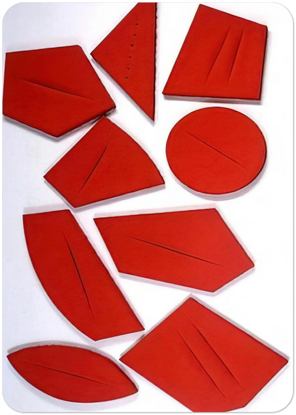 I quanta - 1960 By Lucio Fontana Pack of 10 Post Cards | Lucio Fontana Post Cards | A6 (10.5 x 14.8 cm) - 4.1 x 5.8 inches