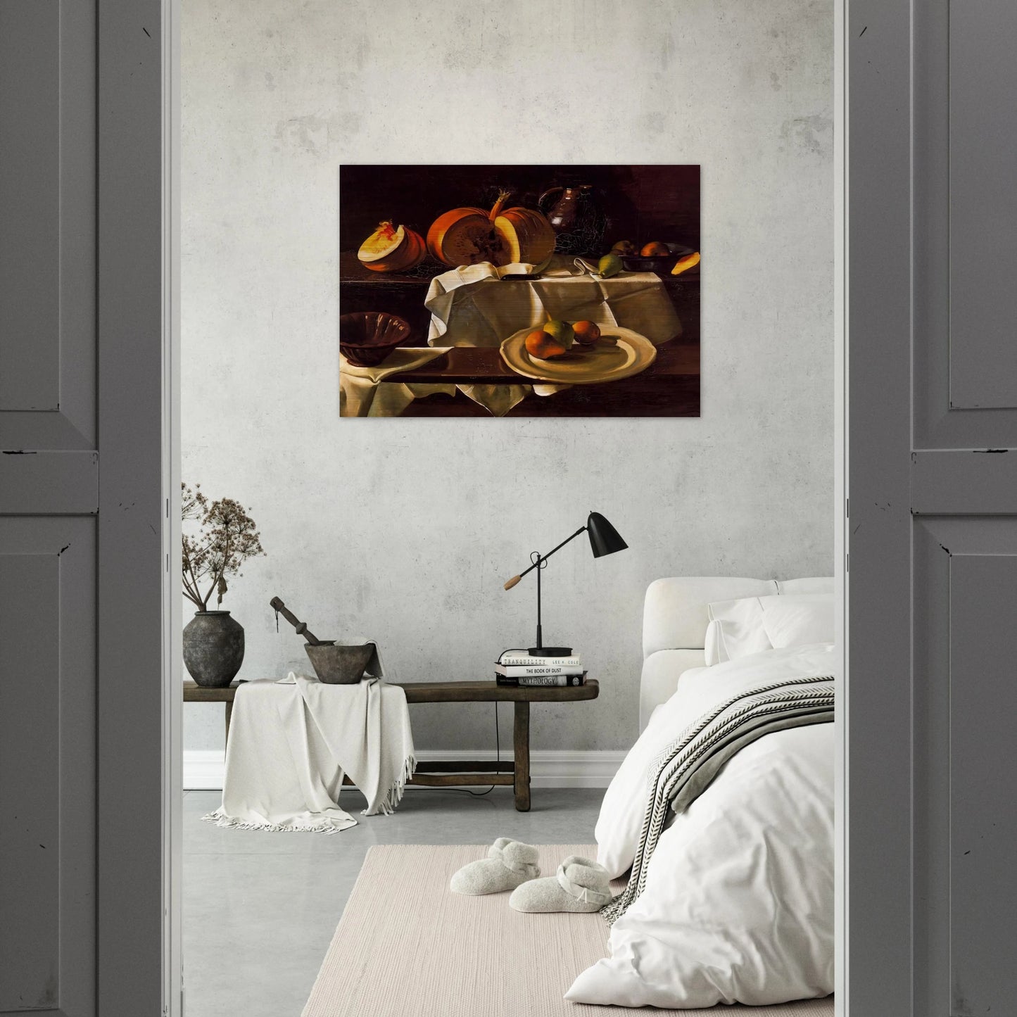 THE STILL LIFE WITH PUMPKIN 1939 - Andre Derain Brushed Aluminum Print - 70x100 cm / 28x40 inches | Andre Derain Aluminum Print | Andre Derain Prints
