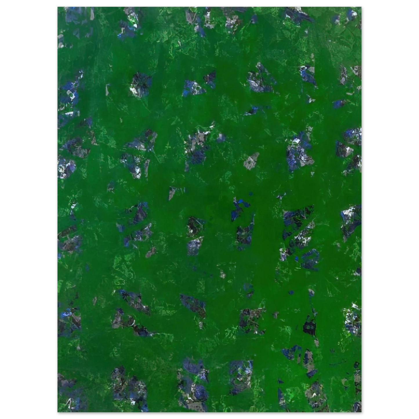 Sam Francis - Green Buddha  L. L261; SF-337; G. 1157   75x100 cm / 30x40inches Fine Art Poster