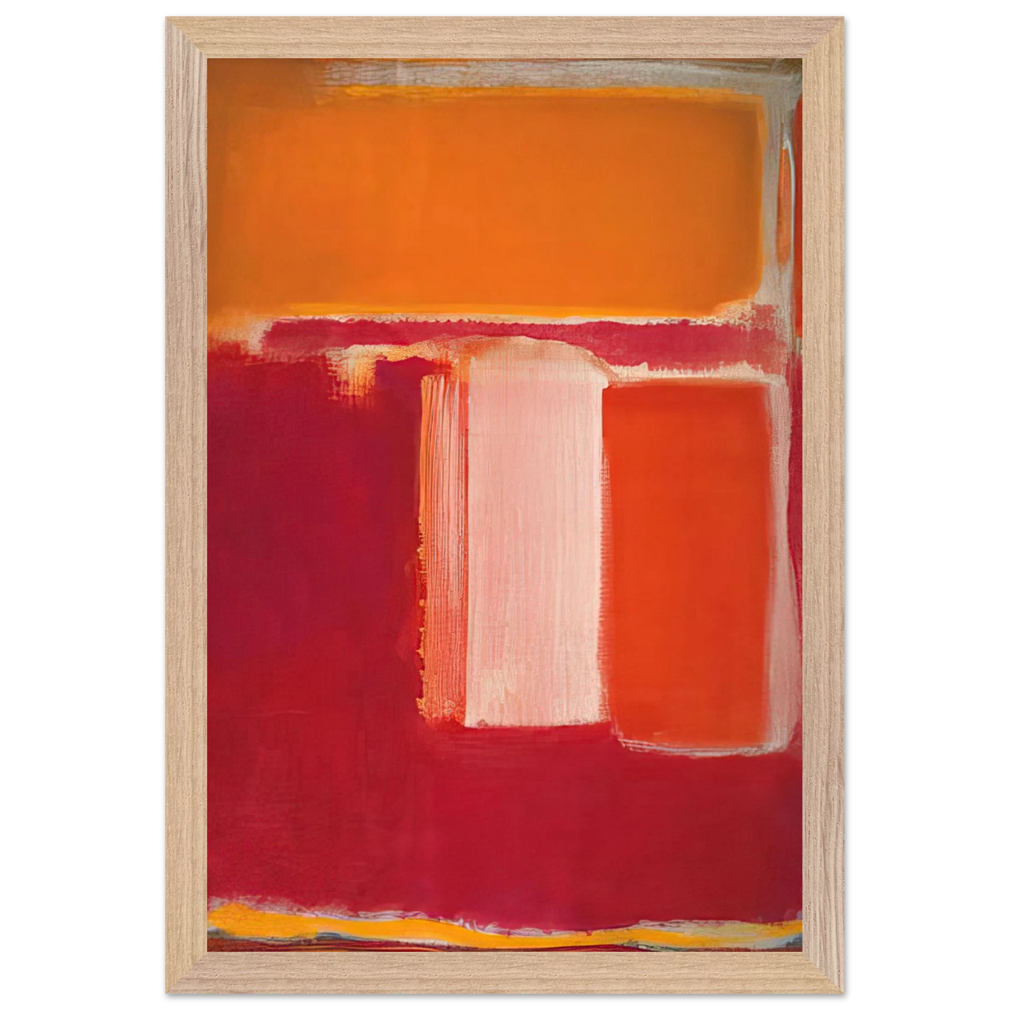Mark Rothko - Yellow, Cherry, Orange - 1947 Wall Art - 30x40 cm / 12x16 inches - Fine Art Poster - -
