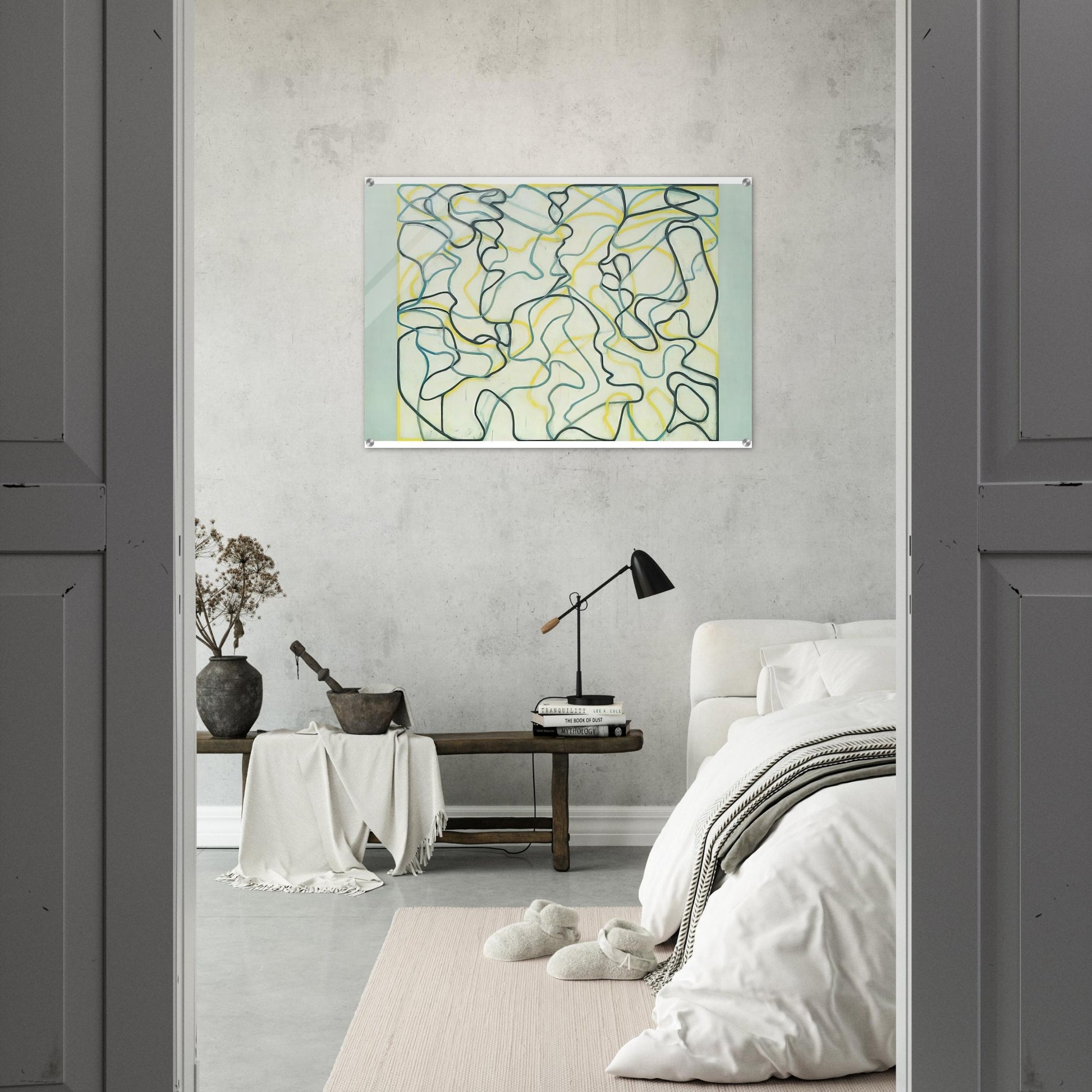 Second Letter Zen Spring - 2009 - Brice Marden Acrylic Print - 70x100 cm / 28x40″ inches