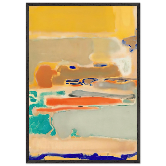 Multiform - 1948 - Mark Rothko 70x100 cm / 28x40 inches Framed Art Print – Black Wooden Frame