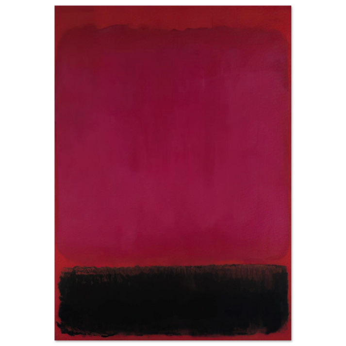 Mark Rothko - Untitled - 1967 Wall Art - 21x29.7 cm / 8x12" - Premium Wooden Framed Poster With Fine Art Paper-canvas - Wood frame