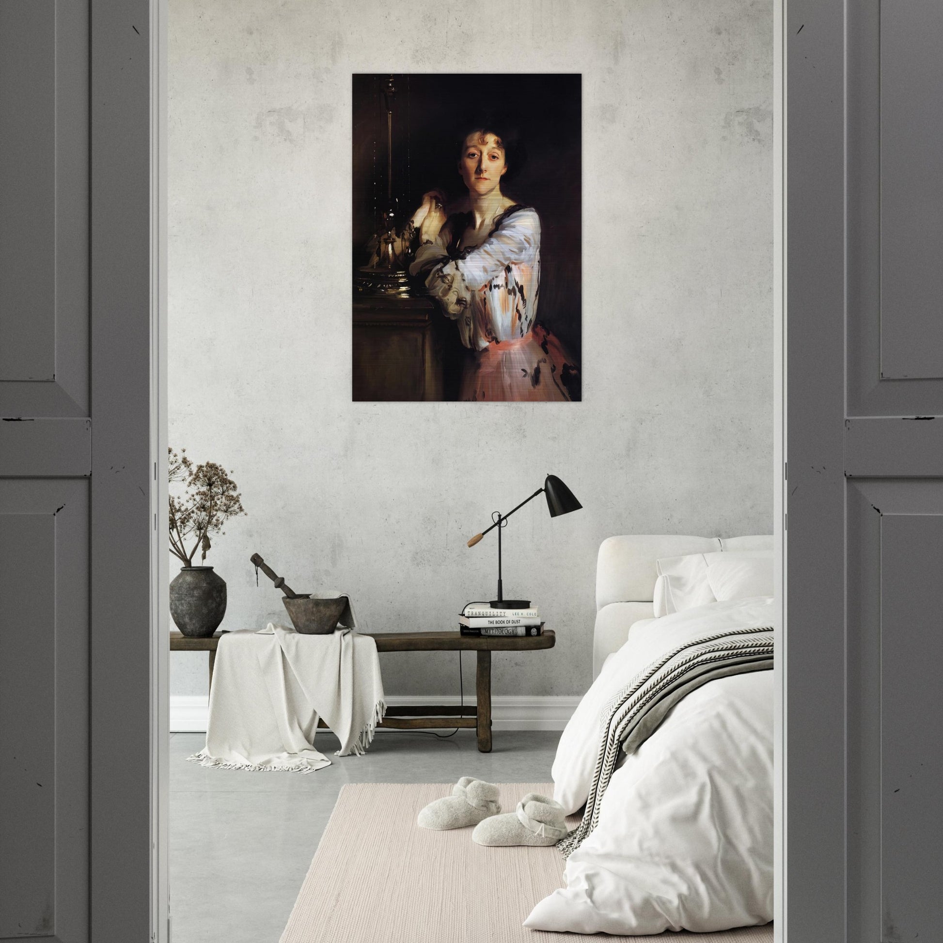 Mrs Charles Russell - John Singer Sargent Brushed Aluminum Print - 70x100 cm / 28x40 inches | John Singer Sargent Aluminum Print | John Singer Sargent Prints