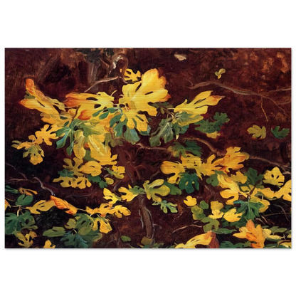 Study of a Fig Tree - John Singer Sargent Brushed Aluminum Print - 70x100 cm / 28x40 inches | John Singer Sargent Aluminum Print | John Singer Sargent Prints