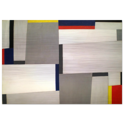 Relational Painting #73 - 1954 - Fritz Glarner Brushed Aluminum Print - 70x100 cm / 28x40 inches | Fritz Glarner Aluminum Print | Fritz Glarner Prints