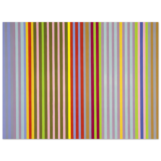Gene Davis - Apricot Ripple - 1968  75x100 cm / 30x40inches Fine Art Poster