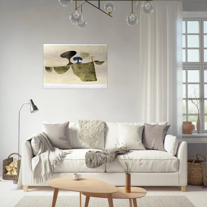 29.6.61 T - 1961 - Julius Bissier Brushed Aluminum Print - 70x100 cm / 28x40 inches | Julius Bissier Aluminum Print | Julius Bissier Prints