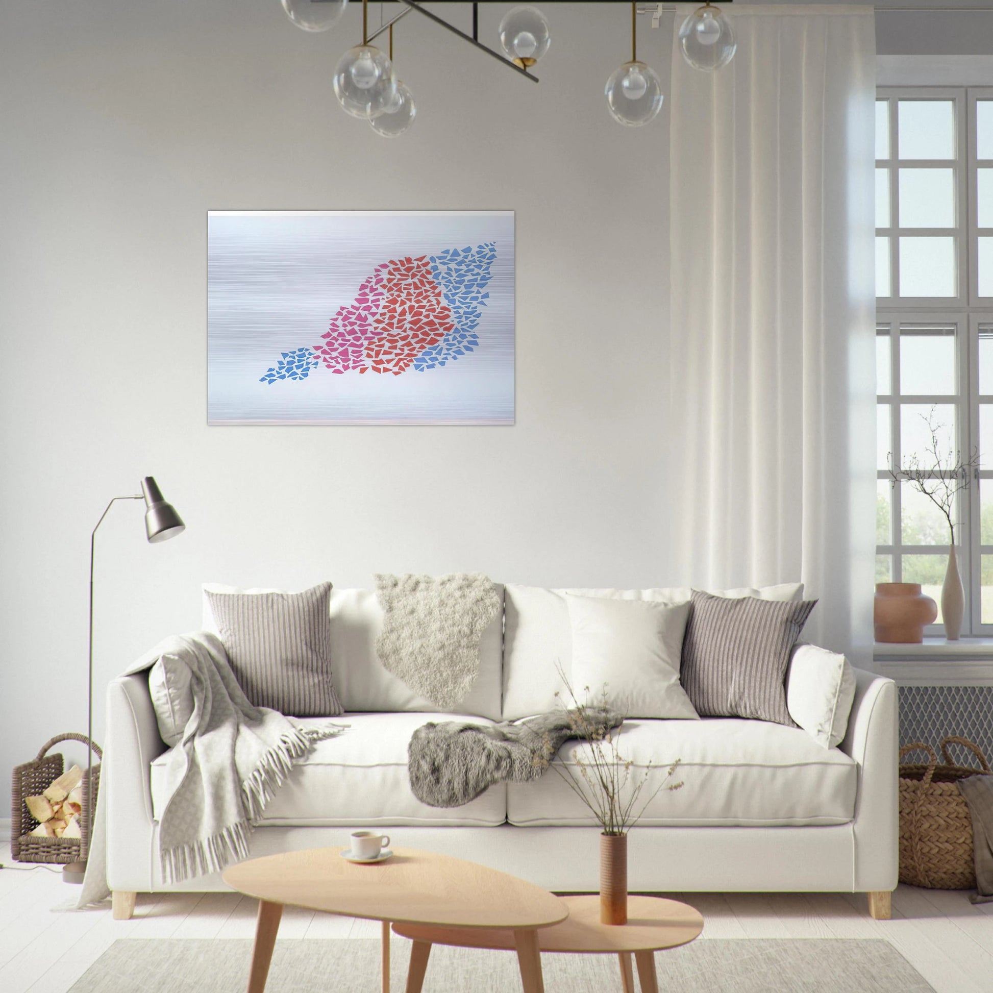 Confetti Pattern Portfolio #2 - 1973 - Robert Goodnough Brushed Aluminum Print - 70x100 cm / 28x40 inches | Robert Goodnough Aluminum Print | Robert Goodnough Prints