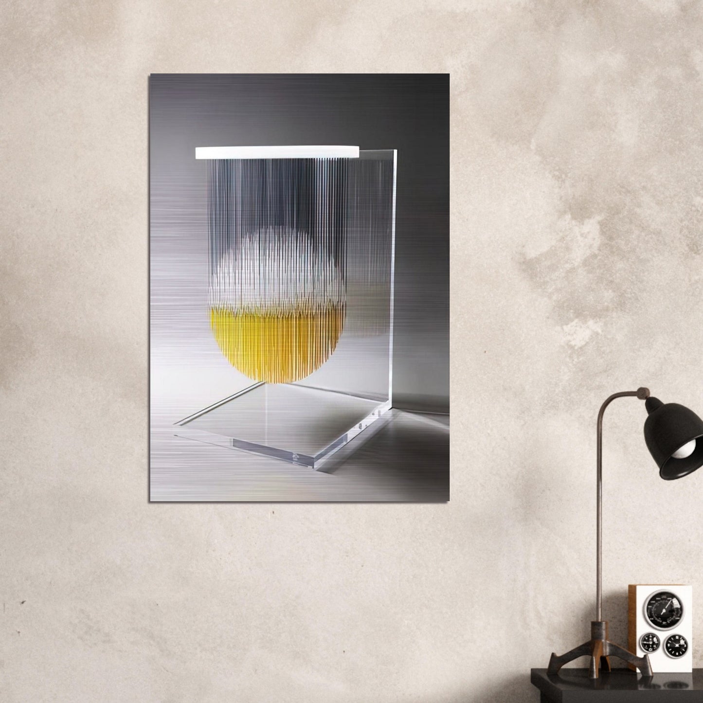 ESFERA THEOSPACIO 1989 - Jesus Rafael Soto Brushed Aluminum Print - 70x100 cm / 28x40 inches | Jesus Rafael Soto Aluminum Print | Jesus Rafael Soto Prints
