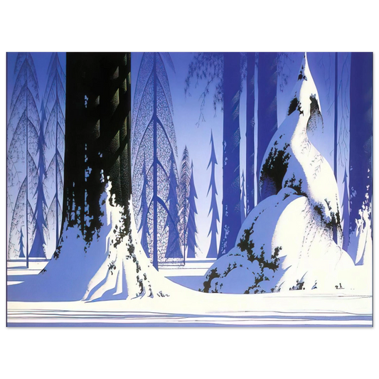 Eyvind Earle - Winter  75x100 cm / 30x40inches Fine Art Poster