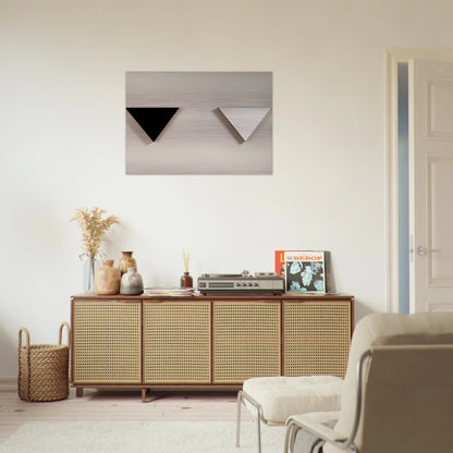 MIRROR OBJECT 1973 - BLINKY PALERMO Brushed Aluminum Print - 70x100 cm / 28x40 inches | BLINKY PALERMO Aluminum Print | BLINKY PALERMO Prints